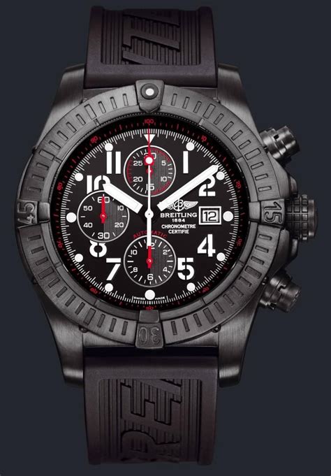 breitling super avenger black|breitling super avenger price list.